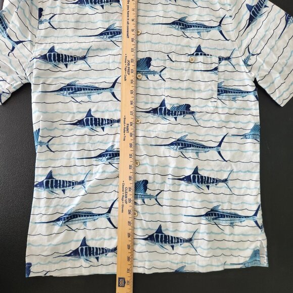 Clearwater Outfitters Shirt Fish Print Swordfish Sailfish Baja Button Up XL EUC - Picture 12 of 12